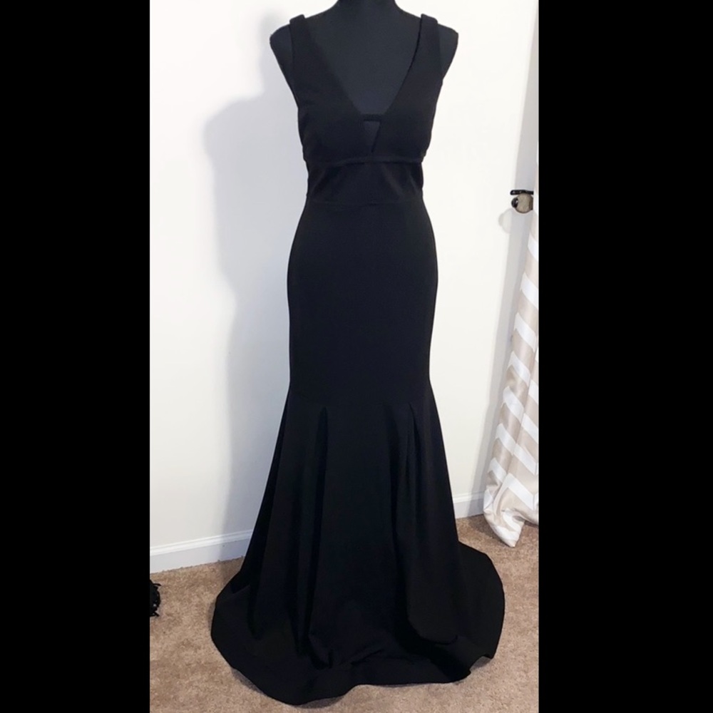 City studios black mermaid gown